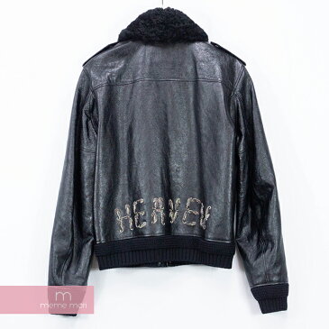 【セール】SAINT LAURENT PARIS 2018SS Bomber Jacket 503671 YC2KJ サンローランパリ ボンバージャケット 中綿ブルゾン ムートン ファー ボア ブラック サイズ50 プレゼント ギフト【me04】【191209】【中古-A】【me03】【me04】