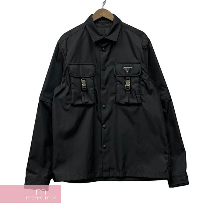 メンズファッション, コート・ジャケット PRADA 2021AW Re-Nylon Double Pocket Shirt SC548 1WQ8 F0002 S212 L 220126-Bme04