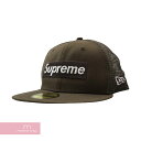 シュプリーム 帽子 メンズ Supreme×NEW ERA 2022SS Box Logo Mesh Back New Era シュプリーム×ニューエラ ボックスロゴメッシュバックニューエラキャップ 帽子 ブラウン サイズ7 3/8(58.7cm) 【240103】【新古品】【me04】