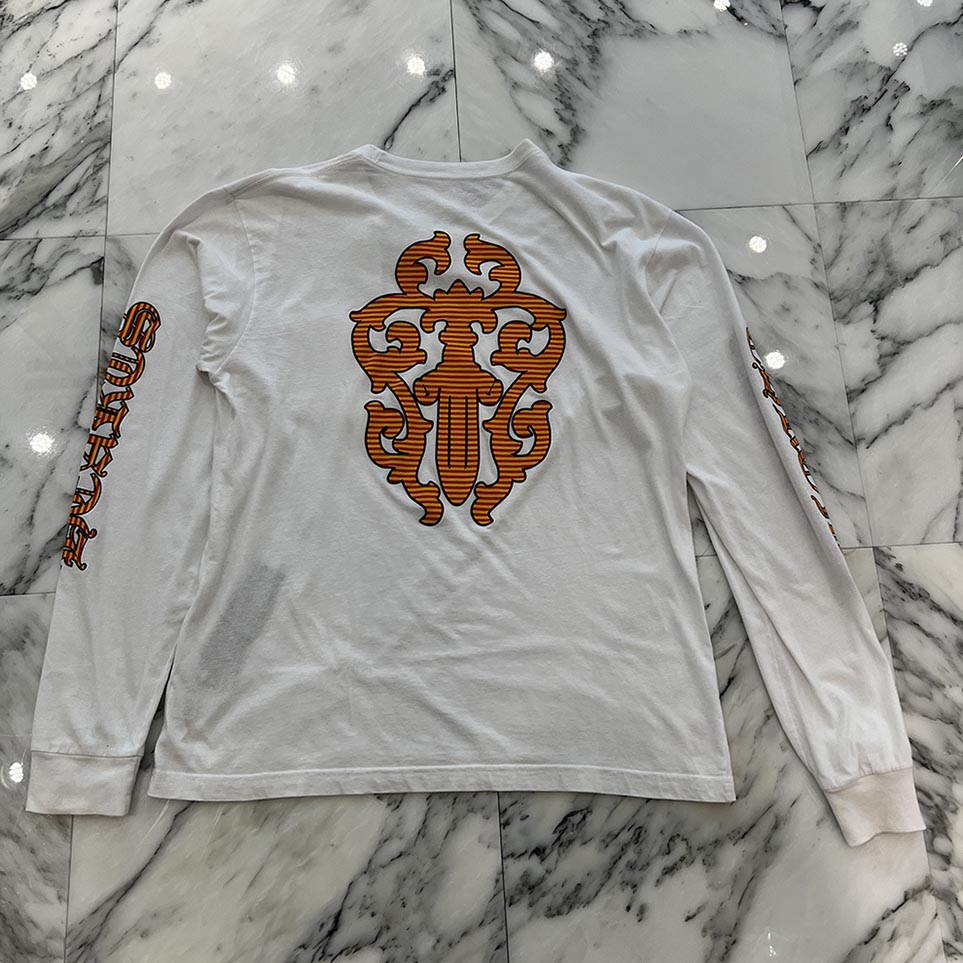 CHROME HEARTS Striped Vine Dagger Long Sleeve Te