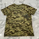 CHROME HEARTS Back CH Plus Cemetery Cross Print Camo Tee Size L クロムハーツ バック CHプラス セメタリークロス プリント カモ Tシャツ 半袖カットソー CHプラス スクロールロゴ オールドクロム カモフラージュ サイズL【250814】【中古-B】