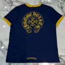 CHROME HEARTS Back Horseshoe Print Ladies Ringer Tee Size M クロムハーツ バックホースシュープリント...