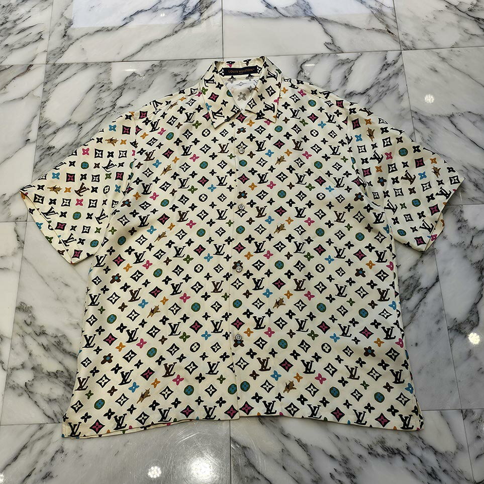 LOUIS VUITTON × Tyler, The Creator 2024AW Monogram Print Silk Shirts Shorts Set ...
