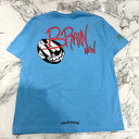 CHROME HEARTS × MATTY BOY 2024SS BRAIN NEW Tee Size XL クロムハーツ × マッティボーイ ブレインニュー Tシャツ 半袖カットソー ロゴプリント チョンパー刺繍 ライトブルー サイズXL【250904】【新古品】