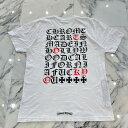 CHROME HEARTS Made In Hollywood Vertical Logo Tee Size L クロムハーツ メイドインハリウッド ヴァーティカルロゴTシャツ 半袖カットソー 胸ポケ CHプラスホースシュー ホワイト×ブラック×レッド サイズL【250819】【中古-B】