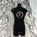 CHROME HEARTS × The Rolling Stones Lip And Tongue Horseshoe Lib Tank Top Size XS クロムハーツ × ローリングストーンズ リップアンドタン ホースシュー リブ タンクトップ オールドクロム スクロールロゴ 胸元リップアンドタン ブラック サイズXS【250824】【中古-B】