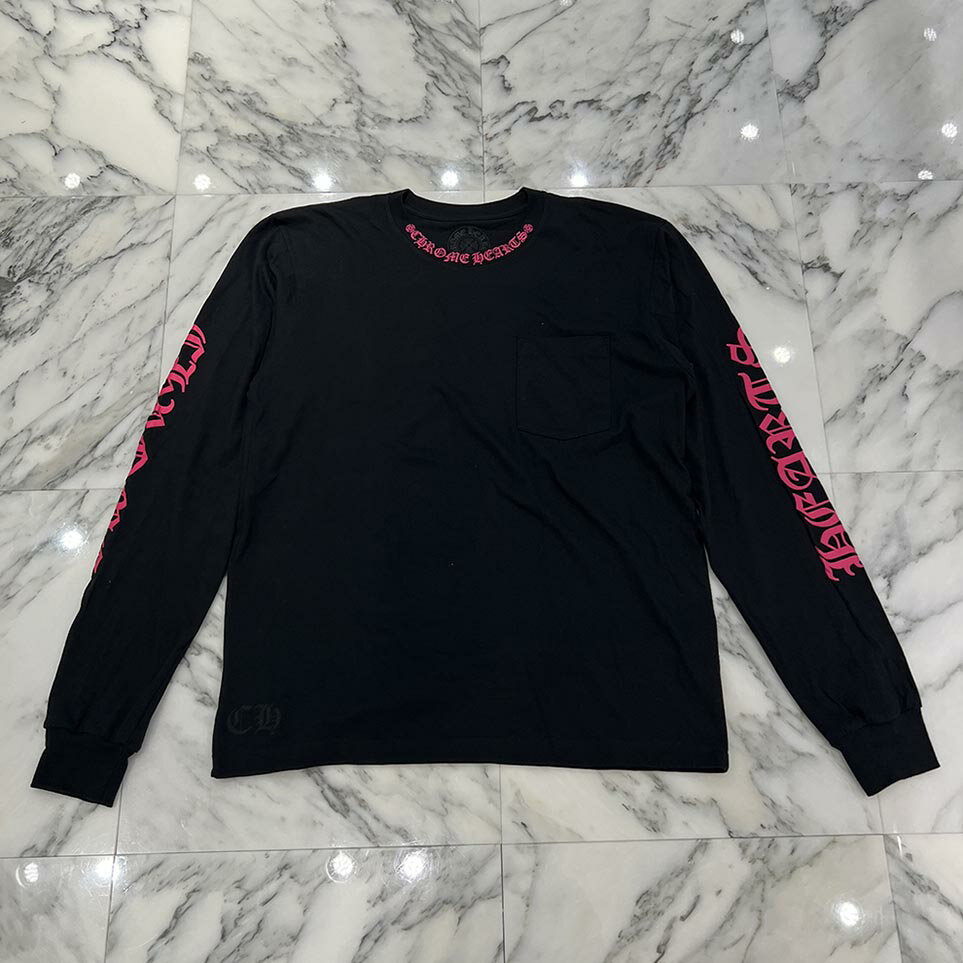 CHROME HEARTS 2025AW Old English Neck Logo Long 