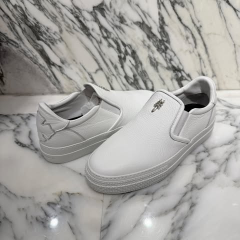 CHROME HEARTS CH Plus Leather Patch Dagger Slip On Size 39 ϡ CHץ饹 쥶ѥå ...