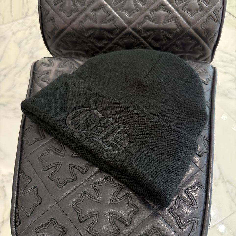 CHROME HEARTS CH Logo Embroidery Beanie Size ONE