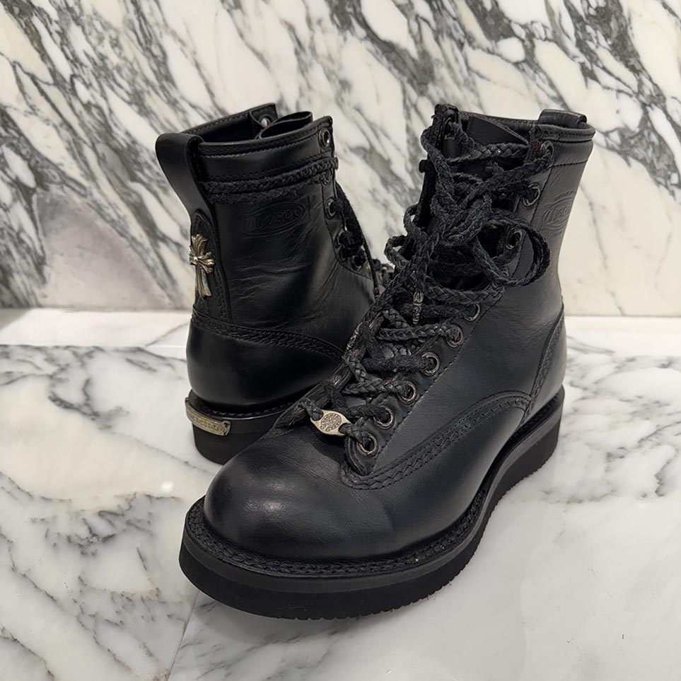 CHROME HEARTS × WESCO Custom JOBMASTER Leather Boots Size 8EE(約26.0cm〜26.5cm) クロ...