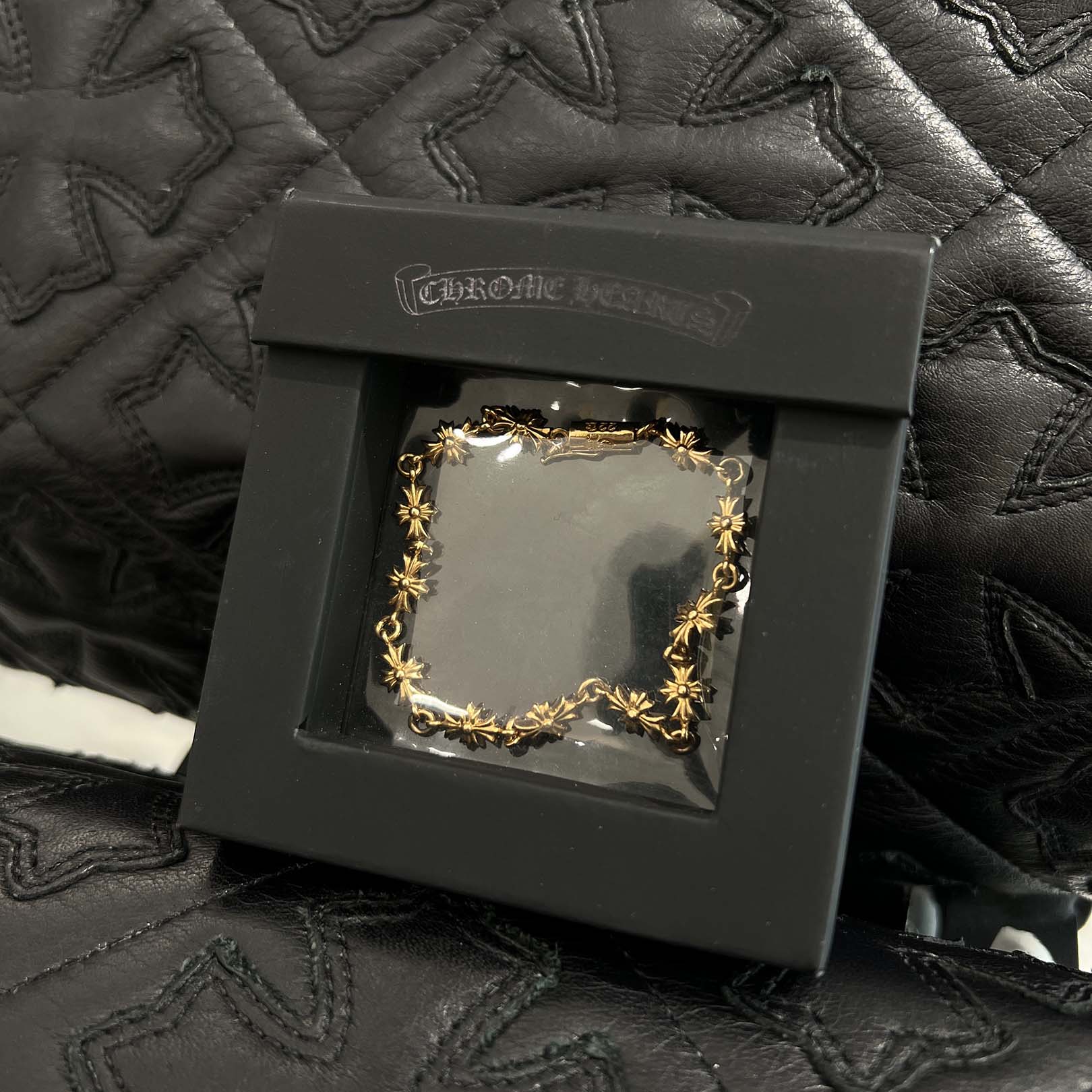 CHROME HEARTS 22K Tiny E CH Plus Bracelet 12 LIN