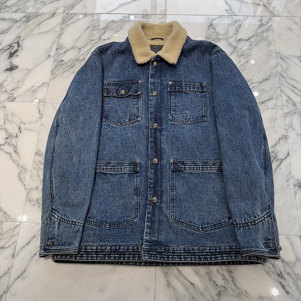CHROME HEARTS SOAP ON A ROPE Denim Jacket Size L クロムハーツ ソープ・オン・ア・ロープ デニムジャケット ボア...