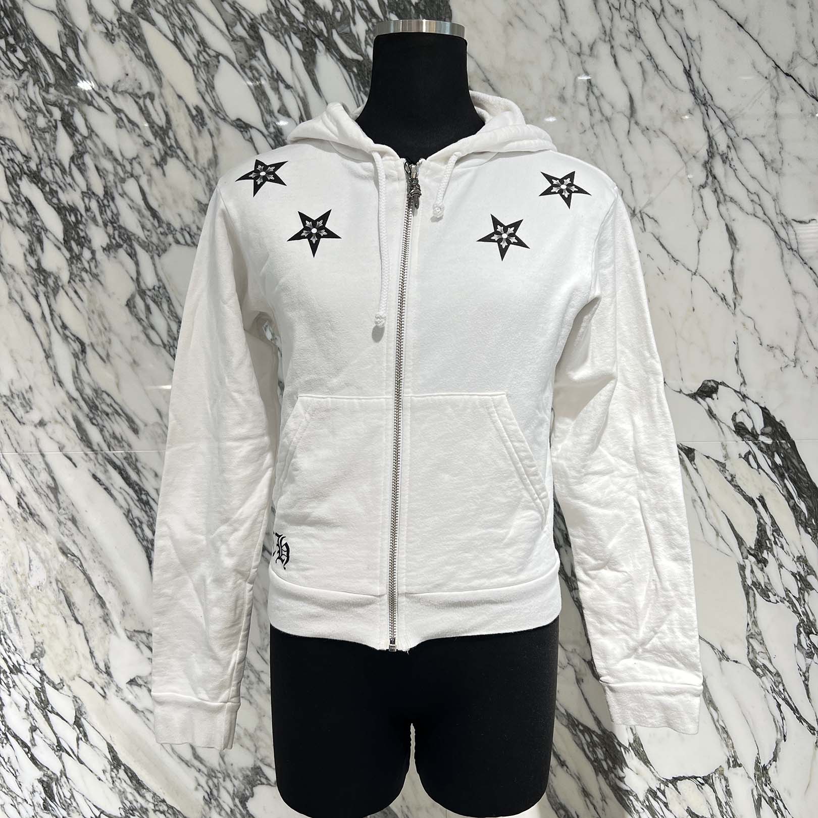 CHROME HEARTS Made In Hollywood CH Star Zip Up Hoodie Size S ϡ ᥤɥϥꥦå C...
