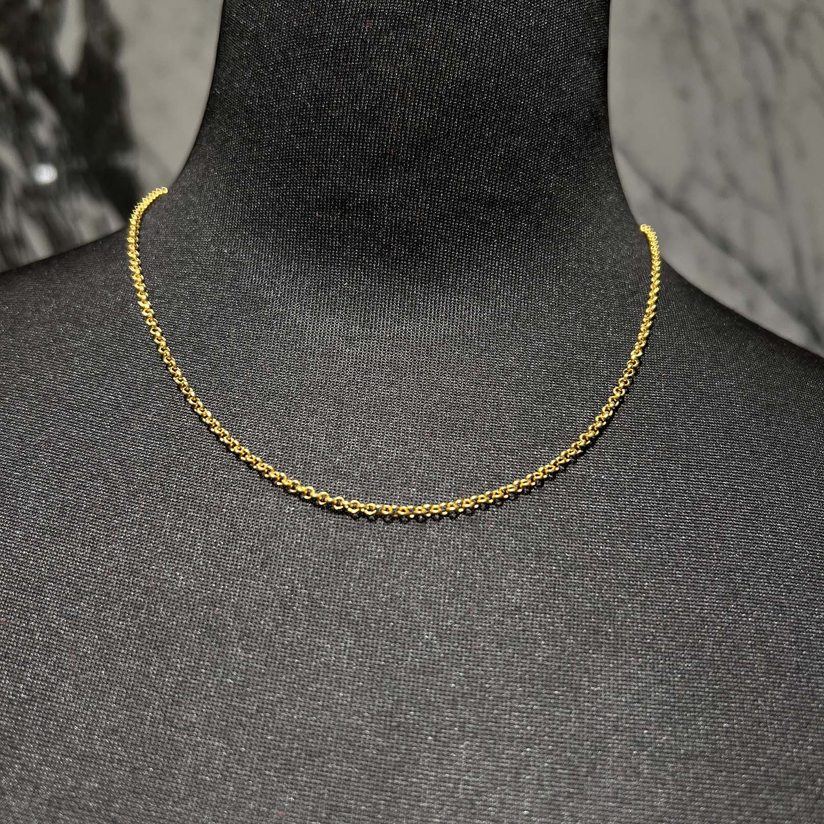 ȥ饤ŷԾŹ㤨CHROME HEARTS 22K Roll Chain Necklace Size 16 Inch ϡ 22K  ͥå쥹 ꡼  22 16251016ۡ-AۡפβǤʤ550,000ߤˤʤޤ