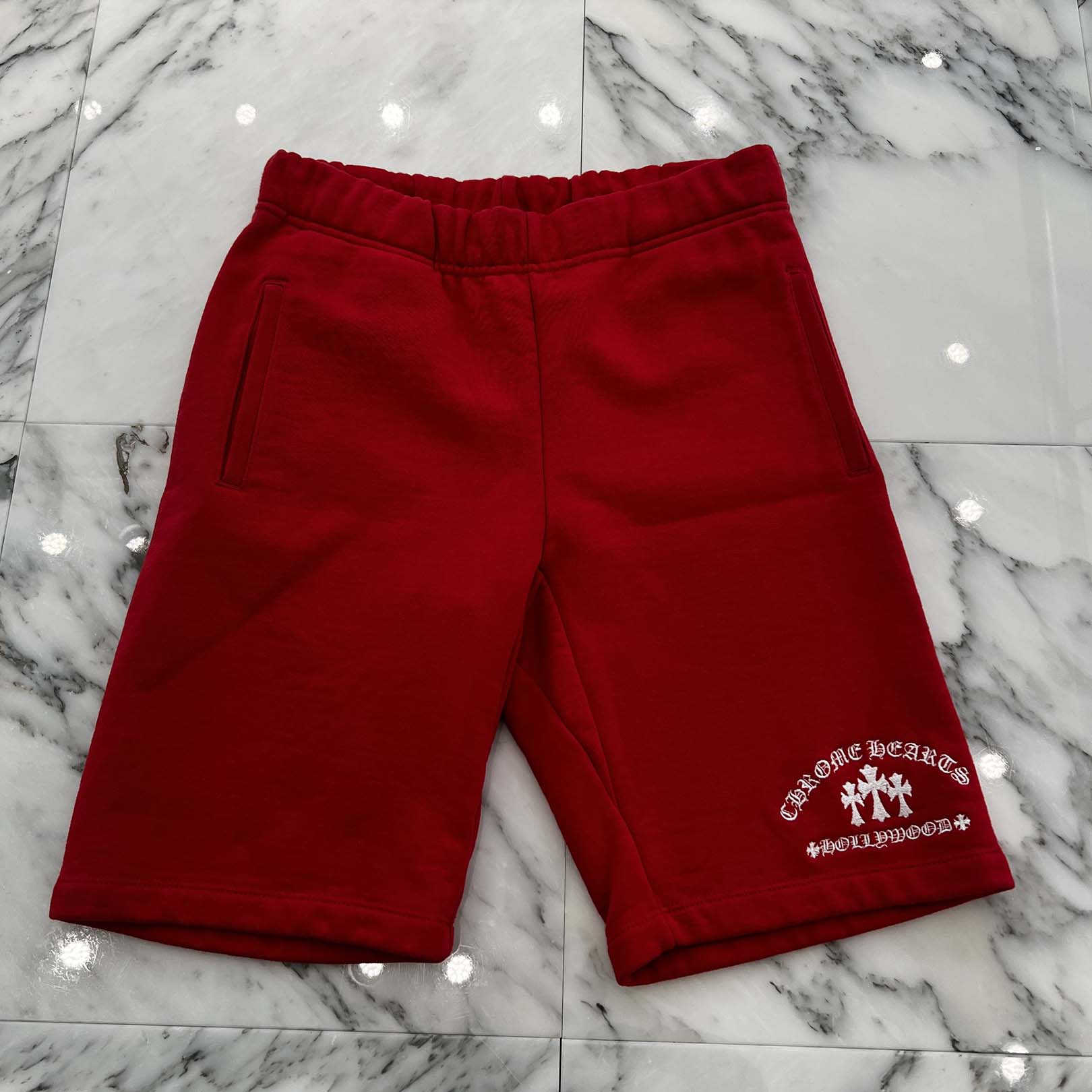 CHROME HEARTS Y NOT King Taco 3 Cemetery Cross Sweat Shorts Size S クロムハーツ ワイノット キン..