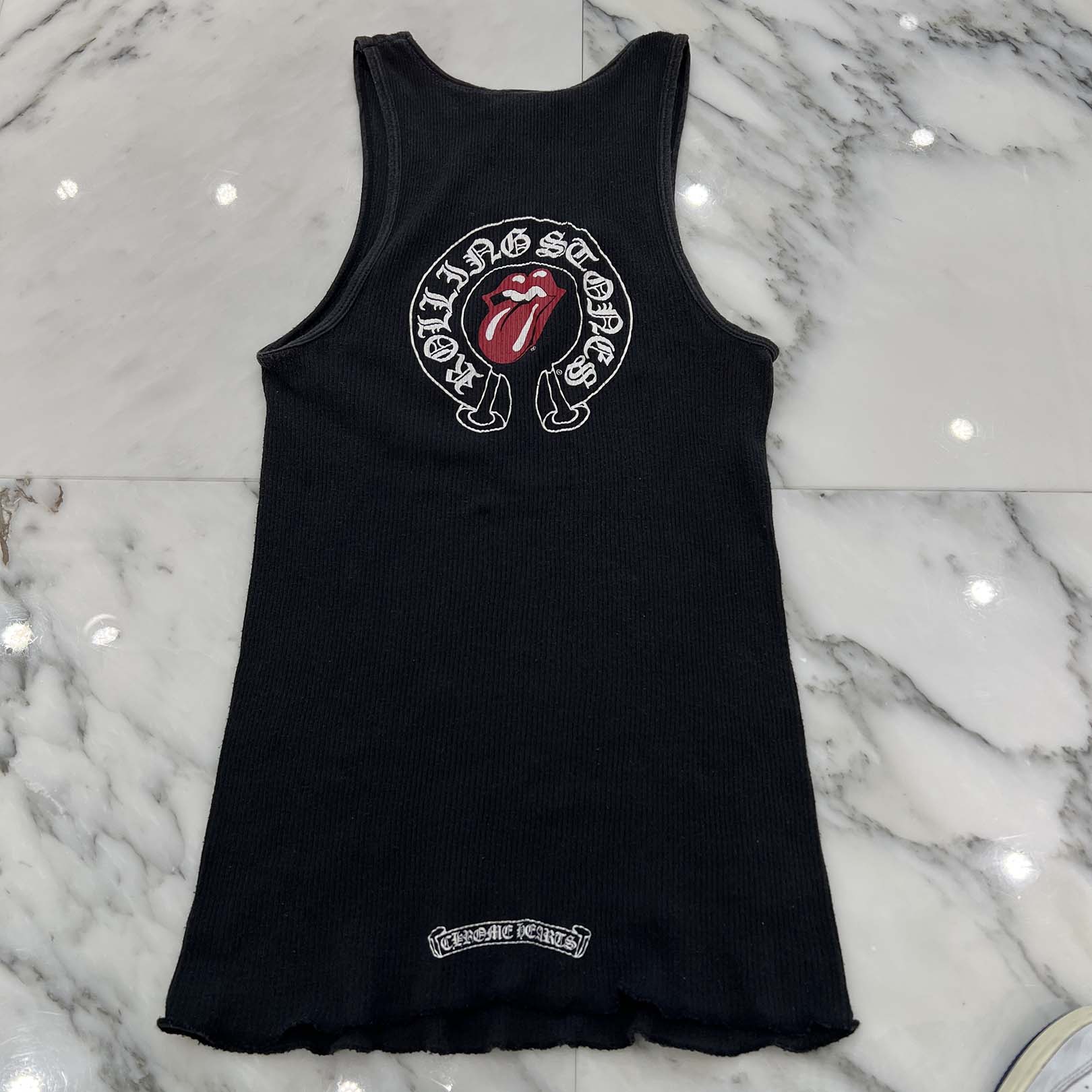 CHROME HEARTS × The Rolling Stones Lip And Tongue Horseshoe Lib Tank Top クロムハーツ ...