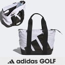 【再入荷】アディダス ゴルフ カートバッグ ボールドロゴ ラウンドトートバッグ (IKC88-IN2777)ホワイト White 【ADIDAS GOLF】