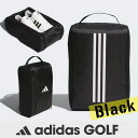 アディダス ゴルフ シューズケース サイドメッシュ ロゴシューズバッグ (IKD43-IN2693)BLACK(ブラック)【ADIDAS GOLF】 新作