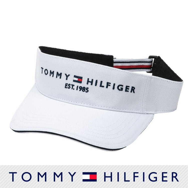 トミーヒルフィガー ゴルフ バイザー ロゴ サンバイザー TH LOGO （THMB3F52-00 ） 00ホワイト 【TOMMY HILFIGER GOLF】