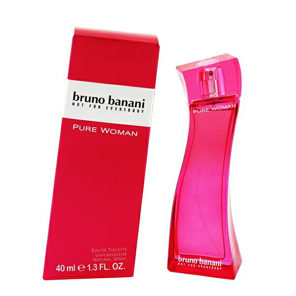 ブルーノバナーニ 香水 BRUNO BANANI ピュア ウーマン EDT・SP 40ml 【あす楽】【フレグランス ギフト プレゼント 誕生日 レディース・女性用】【PURE WOMAN EAU DE TOILETTE SPRAY】