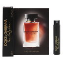 ドルチェ＆ガッバーナ 香水 DOLCE＆GABBANA ザ ワン ザ オンリーワン (チューブサンプル) EDP・SP 0.8ml 【フレグランス ギフト プレゼント 誕生日 レディース・女性用】【ザ ワン THE ONE THE ONLY ONE EAU DE PARFUM SPRAY】