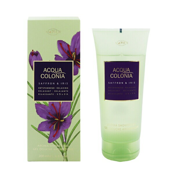 4711 ANARjA TtCX V[WF 200ml yyzytOX Mtg v[g a EV[WFzy4711 ANARjA 4711 ACQUA COLONIA SAFFRON  IRIS SHOWER GELz