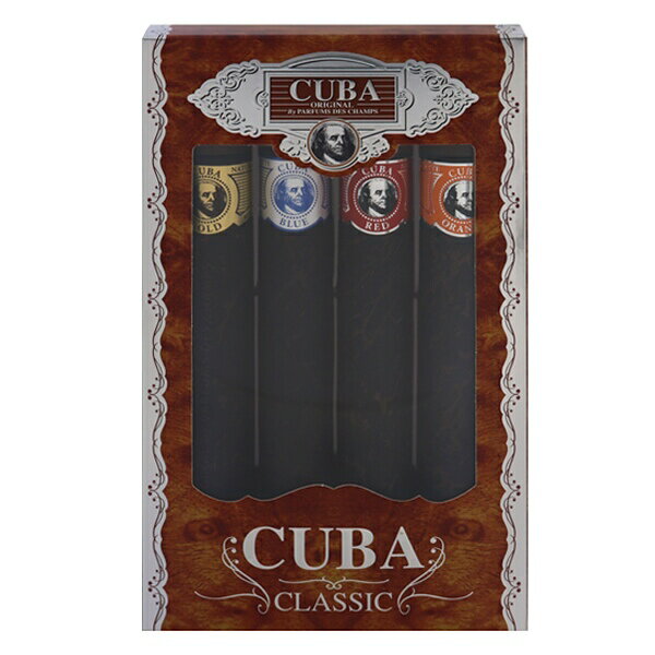 キューバ 香水 CUBA キューバ 4シガレッツ ギフトセット 35ml×4 【あす楽 送料込み(沖縄・離島を除く)】【フレグランス ギフト プレゼント 誕生日 メンズ・男性用】【SET CUBA FOR MEN 4 CIGARES】