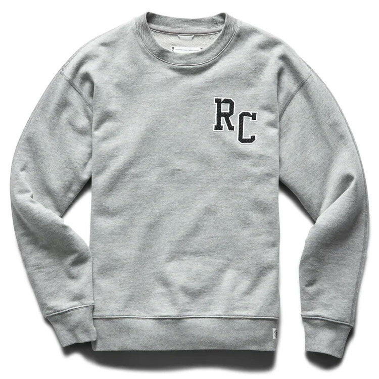 CjO`v REIGNING CHAMP Drop Cap Classic Crewneck [TCYFS] [J[FHEATHER GREY] #RC-3795 yy zyX|[cEAEghA ̑ z