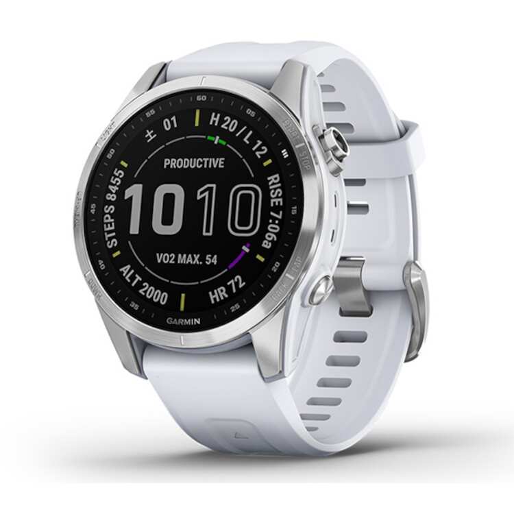 ߥ GARMIN ե˥å7S ܸ [顼Сߥۥ磻ȥȡ] #010-02539-07 ڤ ̵ۡڥݡġȥɥ ȥɥ ̩ۡfenix 7S Silver / Whitestone