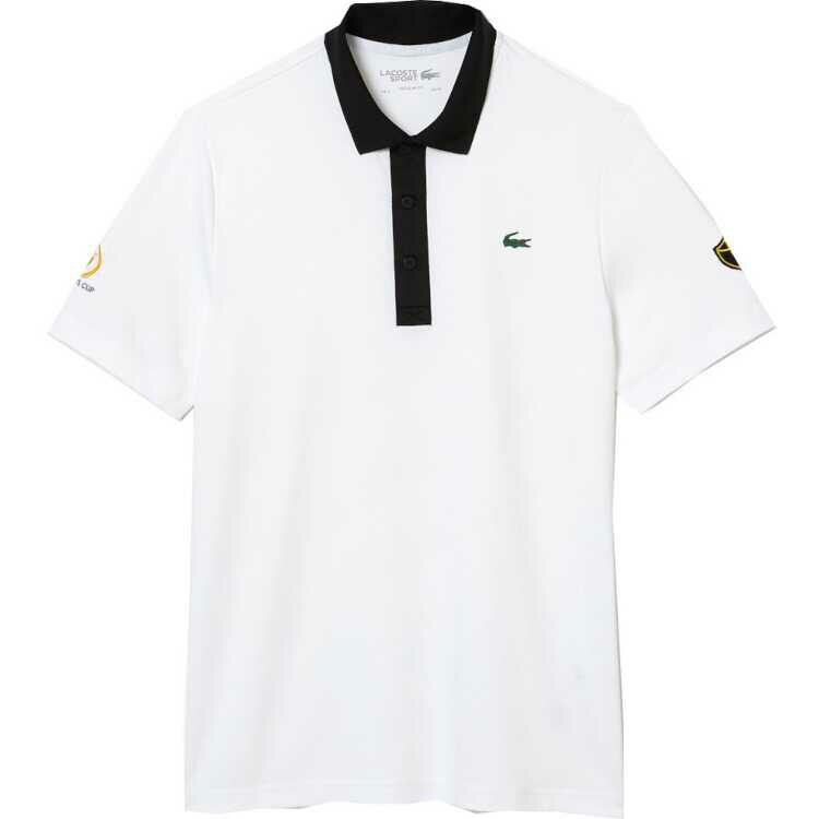 ラコステ LACOSTE プレジデンツカップインターナショナルチームプレーンゴルフポロシャツ(メンズ) [サイズ：3-S] [カラー：ホワイト] #DH8193L-AU8 【あす楽 送料無料】【スポーツ・アウトドア ゴルフ ウェア】