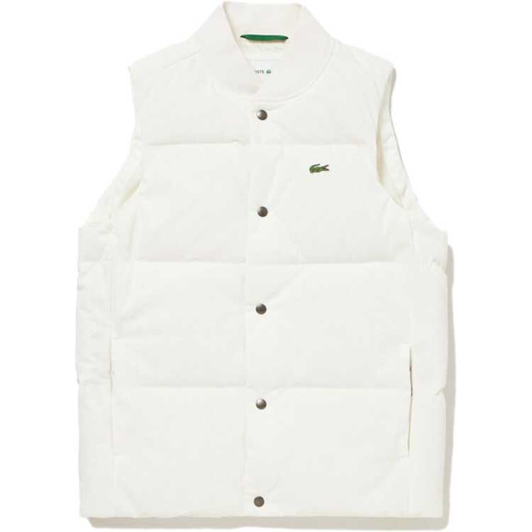 ラコステ LACOSTE ピケダウンベスト(メンズ) [サイズ：M(050)] [カラー：ホワイト] #BH101LJ-99-70V 2023FW【あす楽 送料無料】【スポーツ・アウトドア アウトドア ウェア】