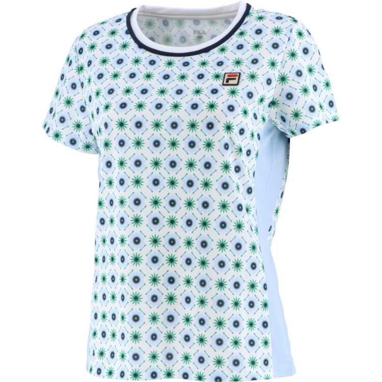 フィラ FILA ゲームシャツ(レディース) [サイズ：L] [カラー：サックス] #VL2423-10 【送料無料】【スポーツ・アウトドア テニス レディースウェア】 1