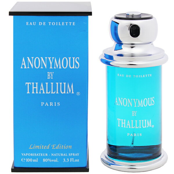 タリウム 香水 THALLIUM タリウム アノニマス EDT・SP 100ml 【あす楽 送料込み(沖縄・離島を除く)】【フレグランス ギフト プレゼント 誕生日 メンズ・男性用】【THALLIUM ANONYMOUS EAU DE TOILETTE SPRAY】