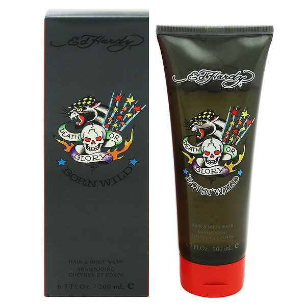 ED HARDY {[ Ch  wA{fBEHbV 200ml yyzytOX Mtg v[g a EV[WFzy{[ Ch ED HARDY BORN WILD HAIR  BODY WASHz