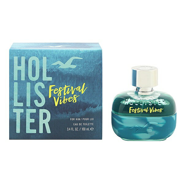 zX^[  HOLLISTER tFXeBo tH[q EDTESP 100ml yy (E)zytOX Mtg v[g a YEjpzyFESTIVAL VIBES FOR HIM EAU DE TOILETTE SPRAYz