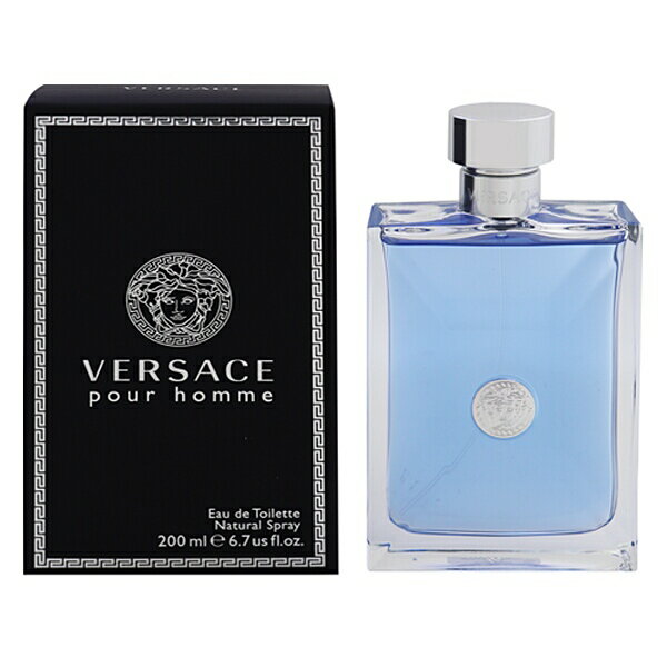 楽天ecショップ：テレメディア香水 VERSACE ヴェルサーチェ プールオム EDT・SP 200ml 【あす楽 送料無料】【フレグランス ギフト プレゼント 誕生日 メンズ・男性用】【ヴェルサーチェ プールオム VERSACE POUR HOMME EAU DE TOILETTE SPRAY】