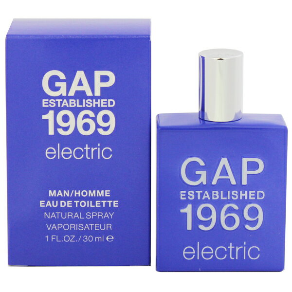 ギャップ 香水 GAP 1969 エレクトリック フォー ヒム EDT・SP 30ml 【送料込み(沖縄・離島を除く)】【フレグランス ギフト プレゼント 誕生日 メンズ・男性用】【GAP 1969 GAP 1969 ELECTRIC MAN EAU DE TOILETTE SPRAY】