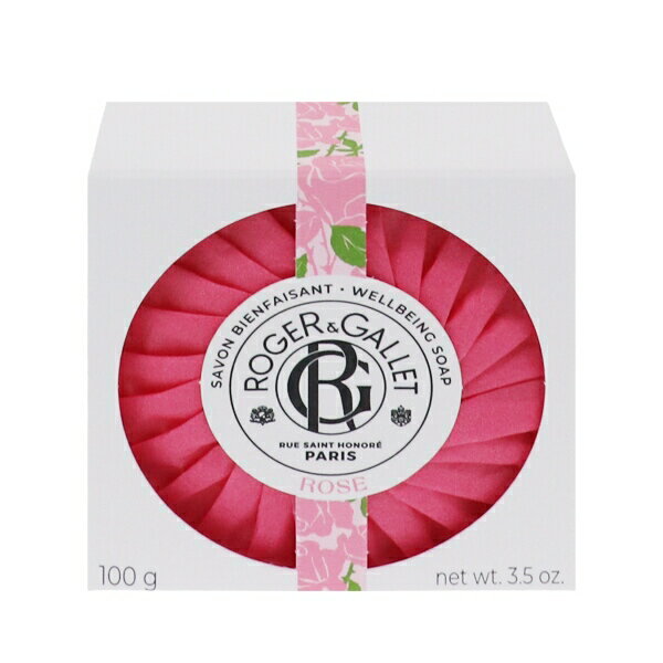 ROGER&GALLET サボン パフュメ ローズ 100g 【フレグランス ギフト 新生活2025 誕生日 石けん・ボディ洗浄料】【ローズ ROSE WELLBEING SOAP】