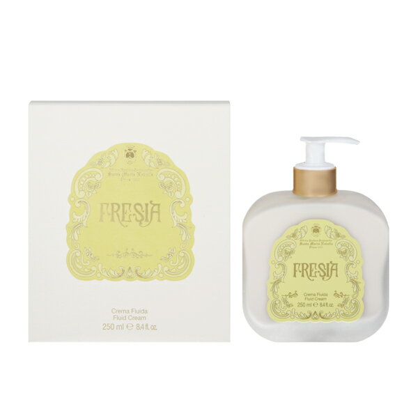 サンタ・マリア・ノヴェッラ ボディミルク SANTA MARIA NOVELLA ボディミルク フリージア (ガラスボトル) 250ml 【あす楽 送料無料】【フレグランス ギフト プレゼント 誕生日 ボディケア】【FRESIA FLUID BODY CREAM - GLASS FORMAT】