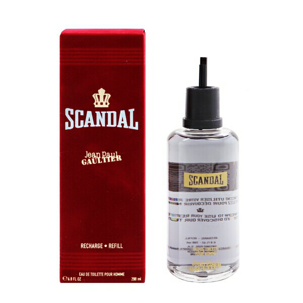 香水 JEAN PAUL GAULTIER スキャンダル プールオム (レフィル) EDT・BT 200ml 【送料無料】【フレグランス ギフト 新生活2025 誕生日 メンズ・男性用】【SCANDAL POUR HOMME EAU DE TOILETTE REFILL】