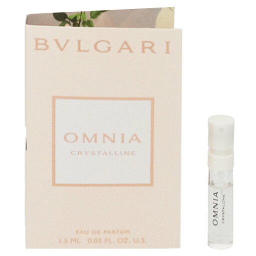 香水 BVLGARI オムニア クリスタリン (チューブサンプル) EDP・SP 1.5ml 【送料無料】【フレグランス ギフト 新生活2025 誕生日 レディース・女性用】【オムニア クリスタリン OMNIA CRYSTALLINE EAU DE PARFUM SPRAY】 香水 BVLGARI オムニア クリスタリン (チューブサンプル) EDP・SP 1.5ml 【送料無料】【フレグランス ギフト 新生活2025 誕生日 レディース・女性用】【オムニア クリスタリン OMNIA CRYSTALLINE EAU DE PARFUM SPRAY】
