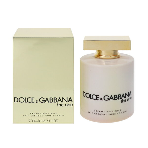 DOLCEGABBANA U  oX~N (Bi) 200ml yy ݁zytOX Mtg v[g a {fBPAzyU  THE ONE CREAMY BATH MILKz