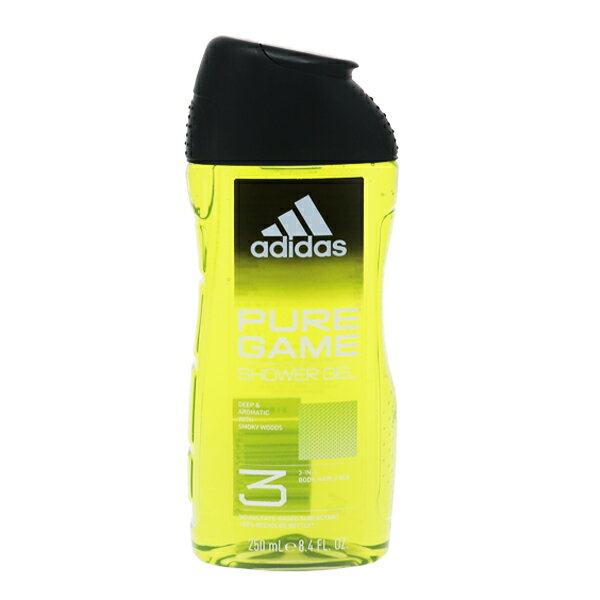 アディダス ADIDAS ピュアゲーム シャワージェル 250ml 【あす楽】【フレグランス ギフト プレゼント 誕生日 入浴料・シャワージェル】【PURE GAME HAIR ＆ BODY SHOWER GEL】