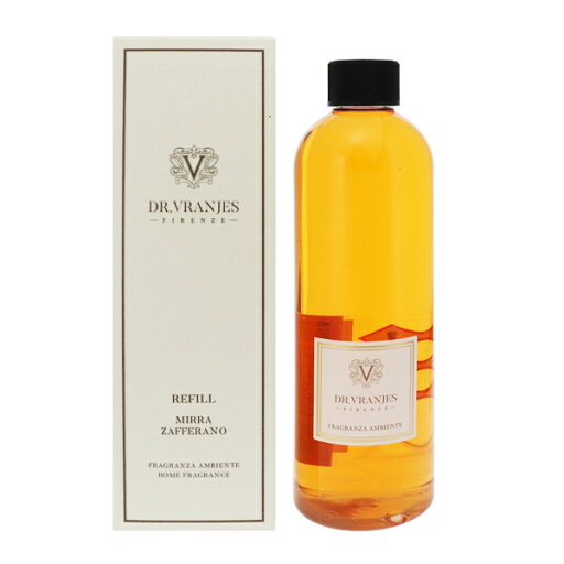 DR.VLANJES ミッラ・ザッフェラーノ リードディフューザー リフィル 500ml 【送料込み(沖縄・離島を除く)】【フレグランス ギフト 新生活2025 誕生日 その他】【MIRRA ZAFFERANO REED DIFFUSER REFILL】 DR.VLANJES ミッラ・ザッフェラーノ リードディフューザー リフィル 500ml 【送料込み(沖縄・離島を除く)】【フレグランス ギフト 新生活2025 誕生日 その他】【MIRRA ZAFFERANO REED DIFFUSER REFILL】