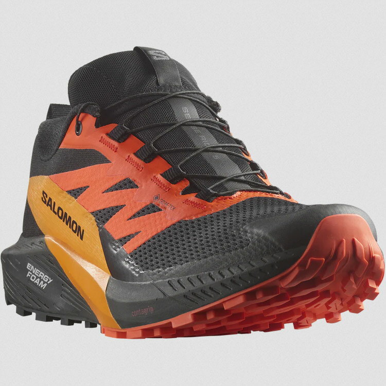 サロモン SALOMON センスライド 5 GTX(GORE-TEX) [サイズ：26.0cm] [カラー：ブラック×Sアイビス] #L47147300 【送料無料】【スポーツ・アウトドア アウトドア シューズ】【SENSE RIDE 5 GTX BLACK/SCARLET IBIS/TURMERIC】