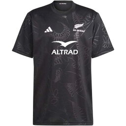 アディダス ADIDAS RWC オールブラックス ラグビー サポーターズ 半袖Tシャツ(メンズ) [サイズ：XL] [カラー：ブラック] #DCF17-HZ9778 2023FW【あす楽 送料込み(沖縄・離島を除く)】【スポーツ・アウトドア ラグビー ウェア】【M RUGBY ALL BLACKS RWC】