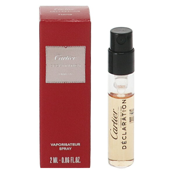 香水 CARTIER デクラレーション (チューブサンプル) P・SP 2ml 【送料無料】【フレグランス ギフト プレゼント 誕生日 メンズ・男性用】【デクラレーション DECLARATION PARFUM SPRAY】