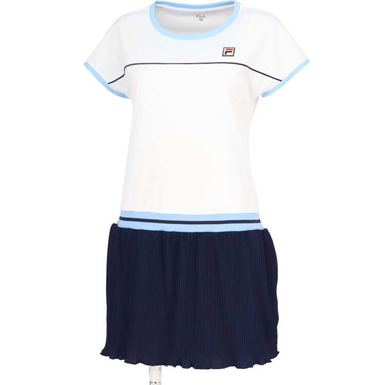 フィラ FILA ワンピース(レディース) [サイズ：M] [カラー：ホワイト] #VL2863-01 【送料込み(沖縄・離島を除く)】【スポーツ・アウトドア テニス レディースウェア】