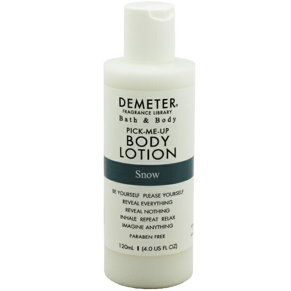 DEMETER スノー ボディローション 120ml 【フレグランス ギフト プレゼント 誕生日 ボディケア】【PICK-ME UP BODY LOTION SNOW】