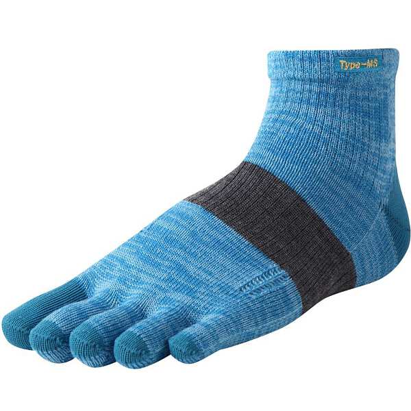 アールエルソックス RXL SOCKS メリノソックス 5本指タイプ Type-MS [サイズ：S(22-24cm)] [カラー：ブルーミックス] #MW-2001-92 【スポーツ・アウトドア スポーツウェア・アクセサリー その他】